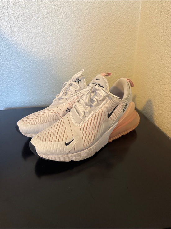 Nike Shoes - Nike Women’s Air Max 270 - White with Light Pink Accents